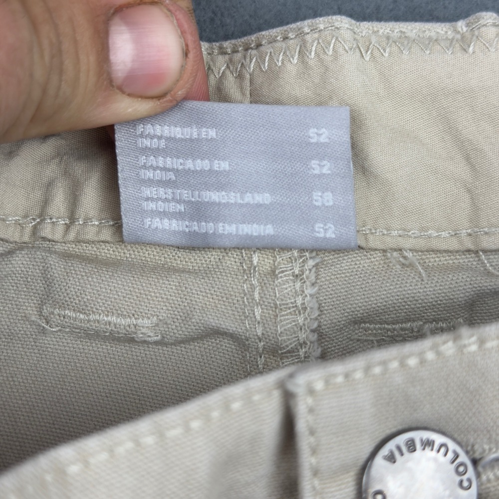 Columbia Mens 42x30 Regular Fit Chino Utility Pants Tan Khaki AM0183 Stretch - Picture 5 of 10